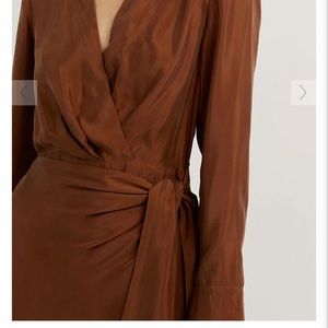 Beautiful tan wrap dress